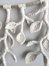 Load image into Gallery viewer, Macrame Wall Hanging - Hanging Vines and Leaves - Sculpture String Theories Fiber Design

