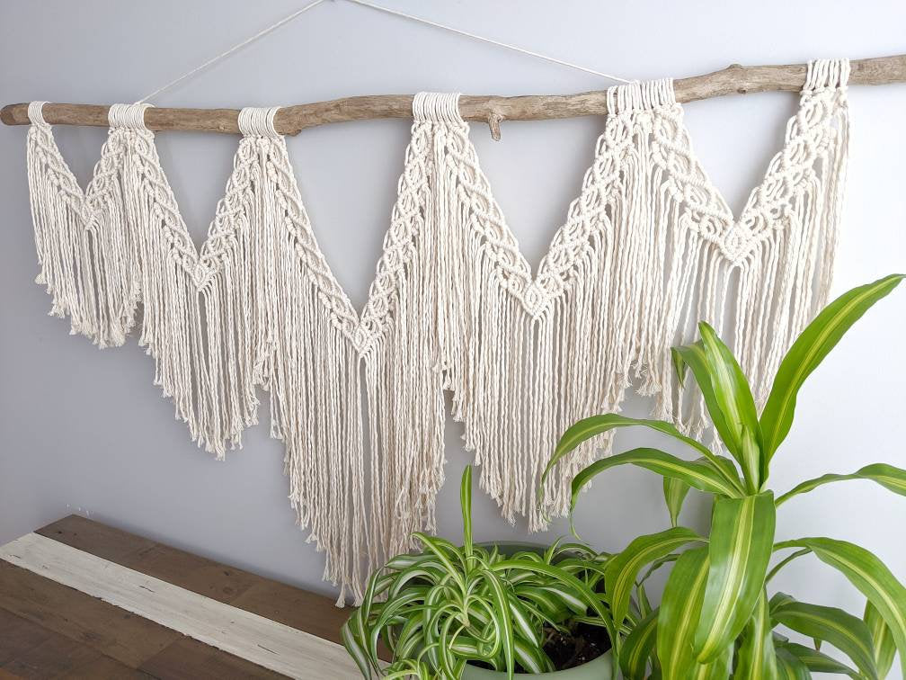 Extra Large Macrame Wall Hanging String Theories Fiber Design