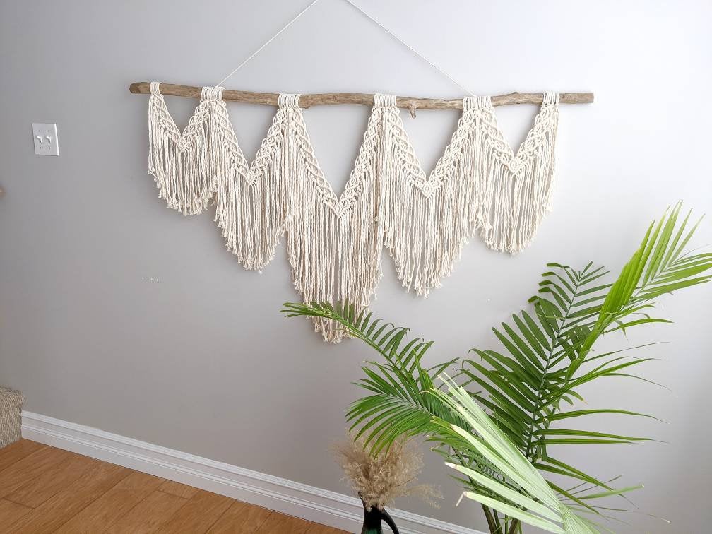 Extra Large Macrame Wall Hanging String Theories Fiber Design