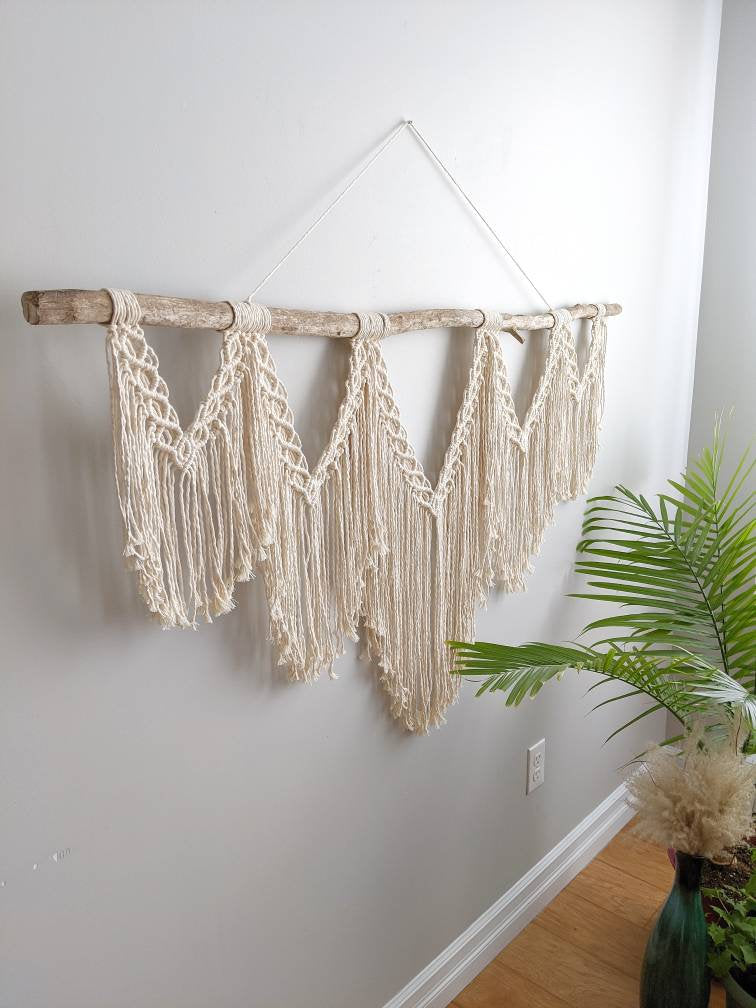 Extra Large Macrame Wall Hanging String Theories Fiber Design