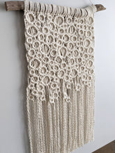 Load image into Gallery viewer, Macrame Bubbles Wall Hanging String Theories Fiber Design
