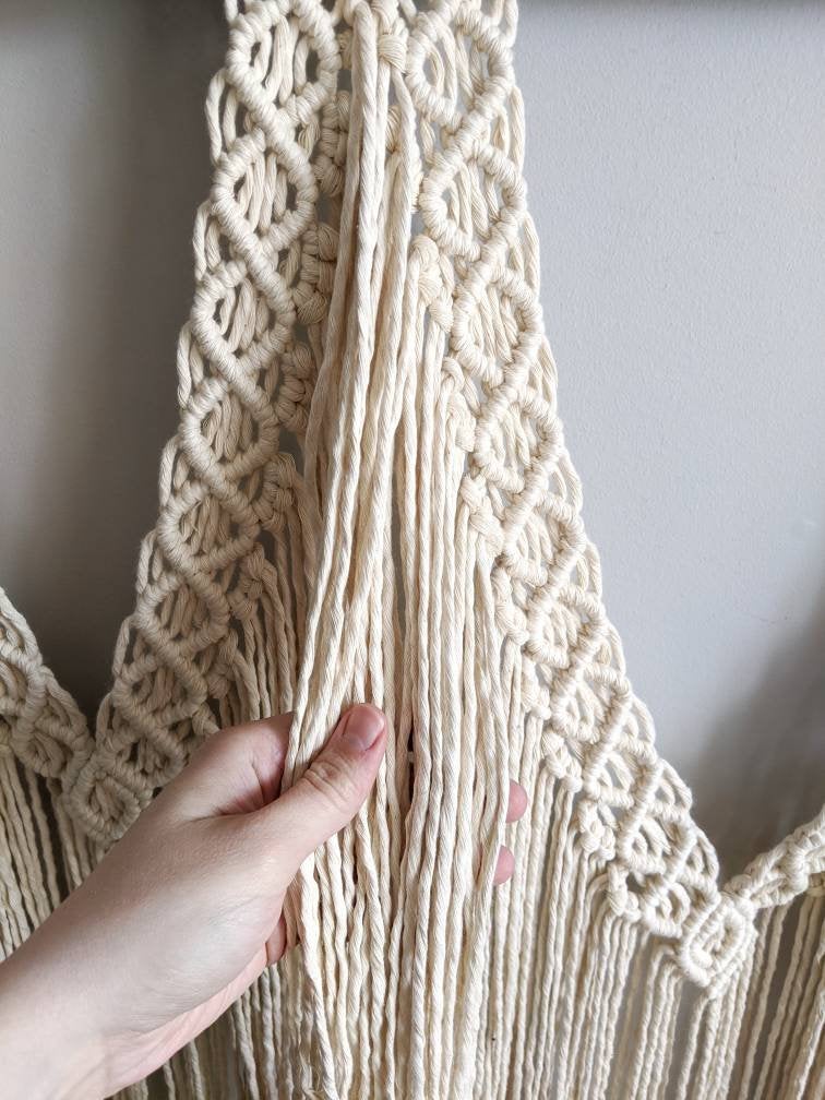 Extra Large Statement Macrame Wall Hanging Tapestry String Theories Fiber Design