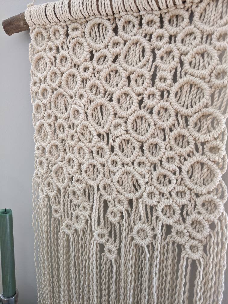 Macrame Bubbles Wall Hanging String Theories Fiber Design