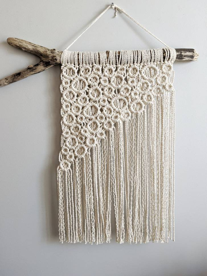 Macrame Asymmetric Bubble Wall Hanging String Theories Fiber Design