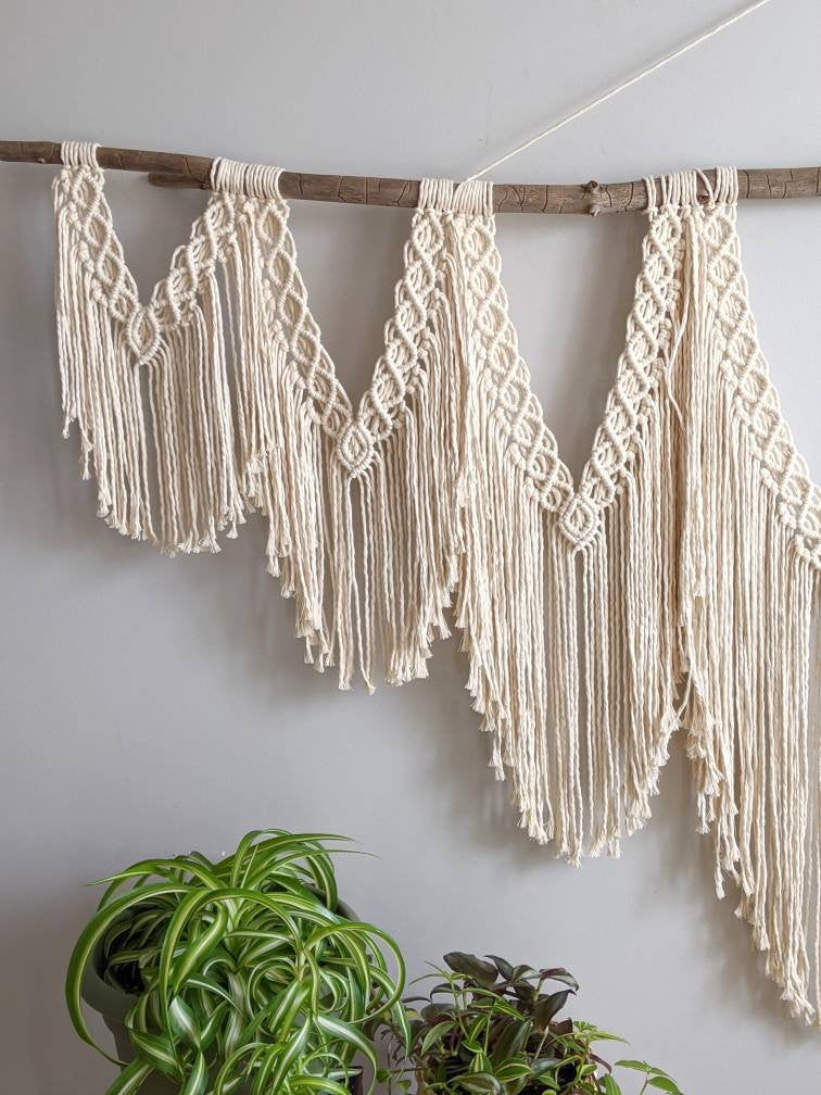 Extra Large Statement Macrame Wall Hanging Tapestry String Theories Fiber Design