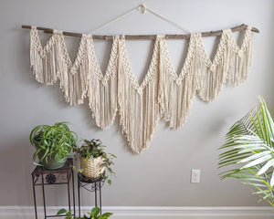 Extra Large Statement Macrame Wall Hanging Tapestry String Theories Fiber Design